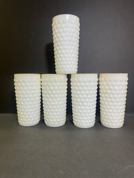 Hobnail Milk Glasses