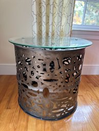 Uttermost Zama Industrial Accent Table