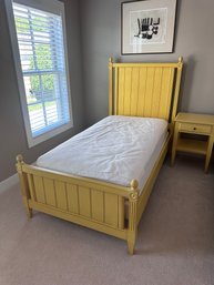 Ethan Allen Jodi Twin Size Bed - Yellow Wood
