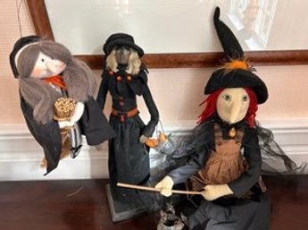 Lot Of Halloween Witch Decor