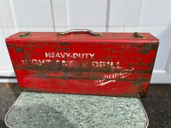 Milwaukee Right Angle Drive Heavy Duty Drill Model 1101-1 With Hard Carrying Case