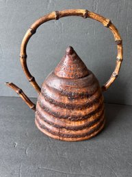 Wood Beehive Teapot