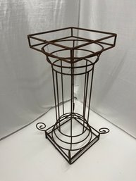 Metal Plant Stand With Scroll Bottom - 3 Lots