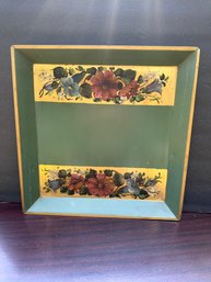 Vintage Nashco Products Hand Painted Tin Tray