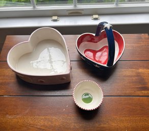 Lot Of Heart Ceramic Tabletop Decor