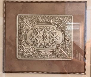 Pair Of Pretty Ornate Framed Motif Plaques