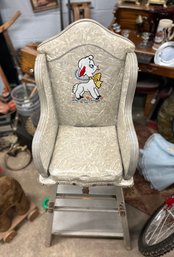 Bilt-Rite Vintage Padded High Chair Lamb Cartoon Design