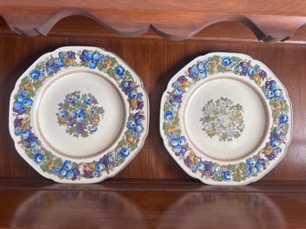 English Country Crown Ducal Florenttae Plates