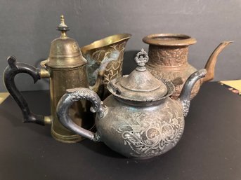 Assorted Tea Pots And Pitchers