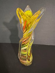 Colorful Blown Glass Vase