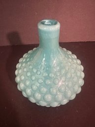Vintage Hobnail Blue Vase