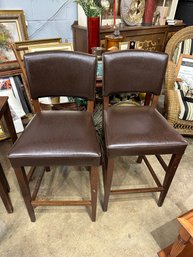 Set Of Brown Stools