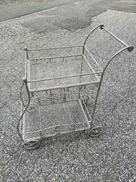 Vintage Wrought Iron Bar Cart