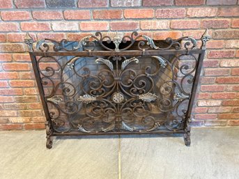 Iron Ornate Fireplace Screen