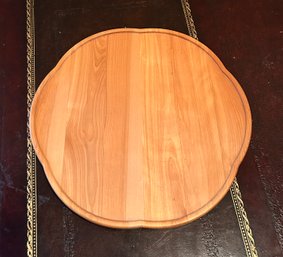 Old Fashioned Pie Crust Wooden Lazy Susan J.K Adams Co