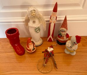 Lot Of Santa Christmas Decor