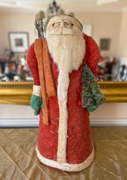 Glittery Felt Standing Santa Claus