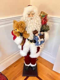 Tall Plush Almost Lifesize Santa