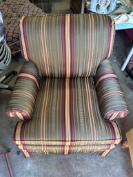 2 Thomasville Striped Accent Chairs