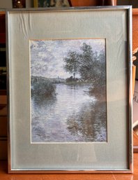 Framed Seine At Vetheuil By Claude Monet 1879