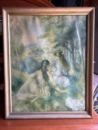 In The Meadow By Pierre August Renoire Framed