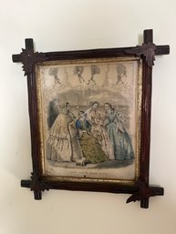 Frank Leslie's Ladies Gazette In Wood Frame