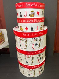 Playing Card Inspired Mugs And Dessert Plates