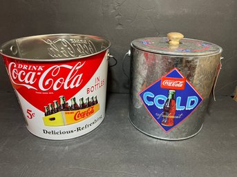 Pair Of Cola-cola Buckets