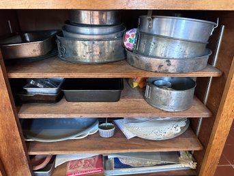 Pots, Pans, Baking, Cooking - Side Cabinet And Kitchen Island