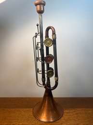 Decorative Copper Horn Music Steampunk Trombone Trumpet Handmade