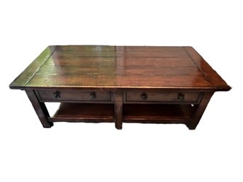 Farmhouse Style Wood Coffee Table