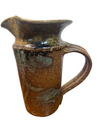 Vintage Studio Art Pottery Pitcher By EG