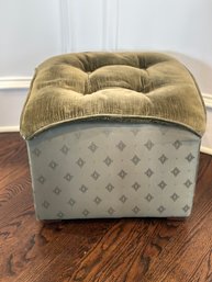 Small Sage Green Square Ottoman