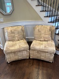 Pair Of Bassett Slipper Chairs