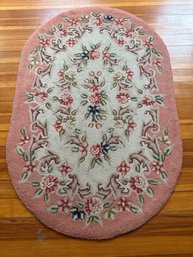 Oval Floral Area Rug