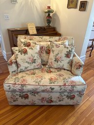 Ethan Allen Floral Chair And A Half