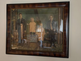 Framed Victorian Family Photo Art