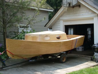 Partially Finished Sail Boat