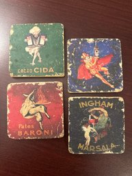 1920s Poster Art Coaster Set