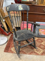 Vintage Children's Musical Rocking Chair