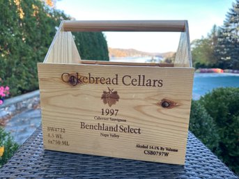 Cakebread Cellars Wood Wine Caddy