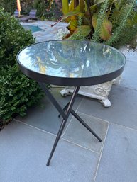 Uttermost Table With Patina Mirror Top