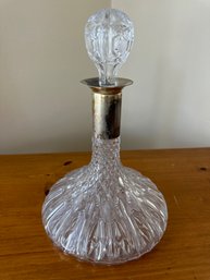 Glass And Silver Decanter