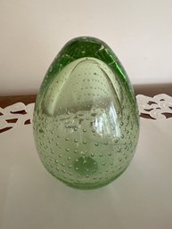 Green Glass Egg