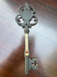 Vintage Cast Iron Key Thermometer