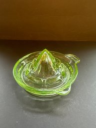 Green Depression Glass Citrus Reamer Anchor Hocking