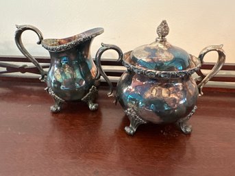 International Silver Company Cream And Sugar