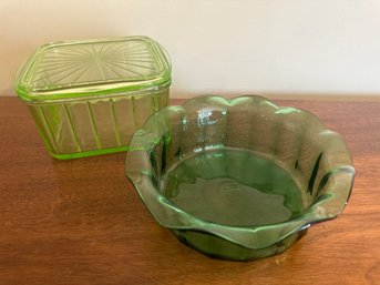 Depression Glass Candy Dishes - 7