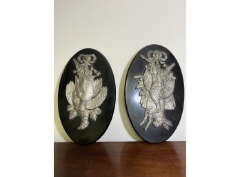 Pair Of Game Hunting Plaques