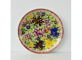 Colorful Floral Plate